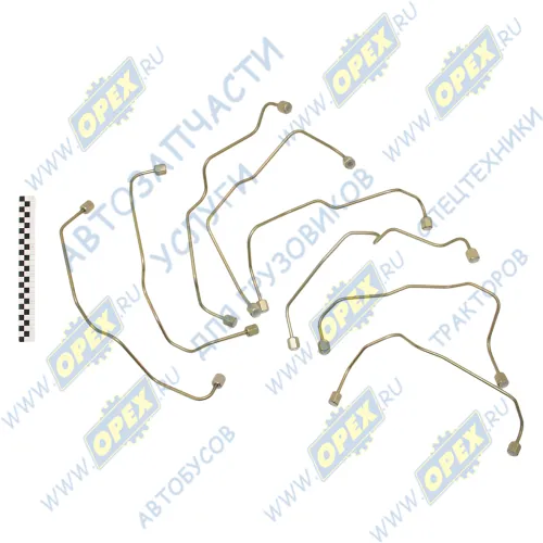 740.21-1104310/324 Комплект топливных трубок ТНВД КАМАЗ ЕВРО-2, ф6 (1-8 секции,8шт.) ТМК1
