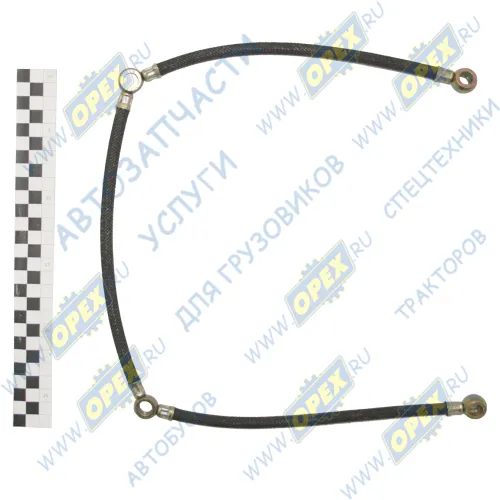 238БМ-1104373 Трубка МБС ф9 L=800 под 2 штуцера ф10+2кругл.шт10 отводящая от головок ТМК1