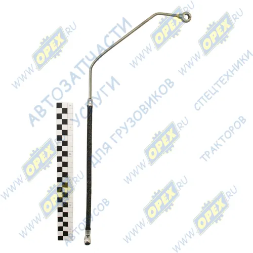 238П-1111614  ТМК Трубка (шланг) ф8 L=380-400мм под 2 штуцера ф10 подвода масла к ТНВД ТМК1