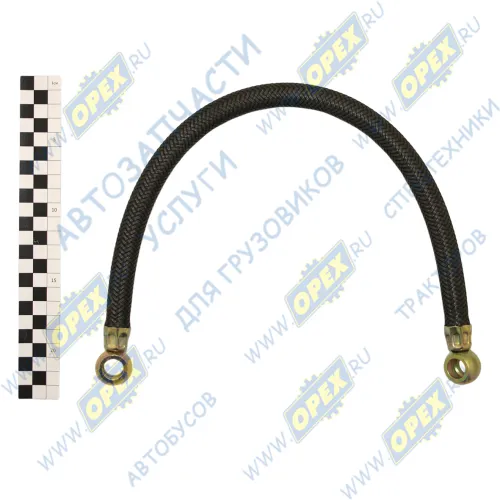 245-1104180-А1-10 Трубка (РТИ) топливная НД ф14; L=500 под 2 штуцера ф14 ГАЗ-3309 (дв.ММЗ Д-245) Евро-2 низкого давления ТМК1