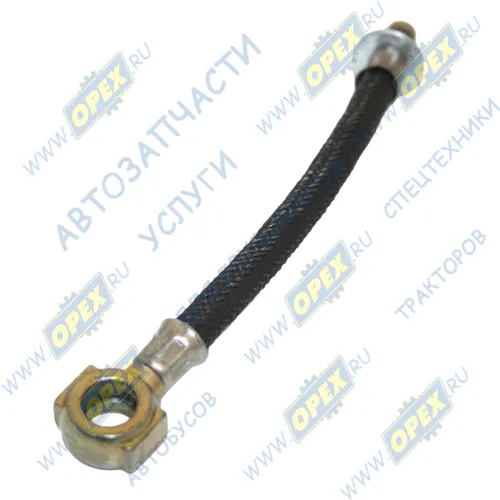 240-1104.370-Б ТМК Трубка (МБС в оплетке) ф6; L=145, под штуцер ф10 дренажная форсунок ЯМЗ-240Н,240П ТМК