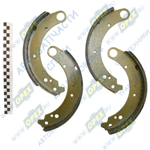 TR500.240C/241C Колодка тормозная ГАЗ,УАЗ задняя (барабан) (комплект) на ось; (2 кор.+2 длин.) ТРАНСМАСТЕР1