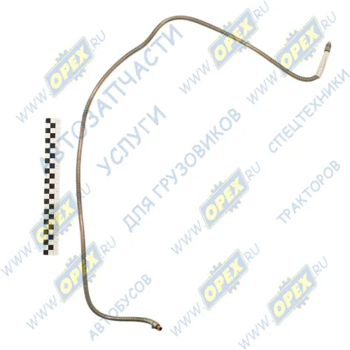 375-3506113-Б2 Трубка (медь) ф6 L=1290мм/Ш=М12+К12/Ш=М12+К12 тройника; L=1260мм/Ш=М12+К12/Ш=М12+К12/медь/в броне/в сборе Урал1