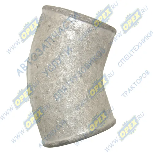 4320Я5-1303051-01 Патрубок кривой (1 изг. алюм.) ф50х62 L=120 соединительный УРАЛ Урал1