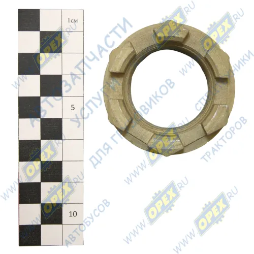 5323-2707235 Гайка ГОСТ-5918 М42х3; h=66 (коронч.) буксирного устройства Урал1