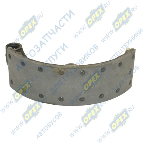 55571-3501090-11 Колодка тормозная (445х120) передняя (однореберная) без АБС УРАЛ (под 2-х полосный цил.) Урал
