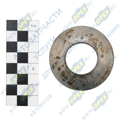 375-2403058 Шайба тарельчатая ф29х60х2 h=6 полусфера сателлита крестовины , (сталь) ГОСТ3057 Урал1