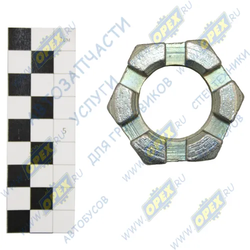 55571-2919101 Гайка ГОСТ-5918 М33х1,5 h=23-26; h=26 К=50 (корончатая) пальца РШ Урал1