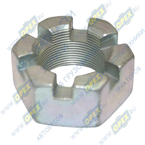 55571-2919101 Гайка ГОСТ-5918 М33х1,5 h=23-26; h=26 К=50 (корончатая) пальца РШ Урал