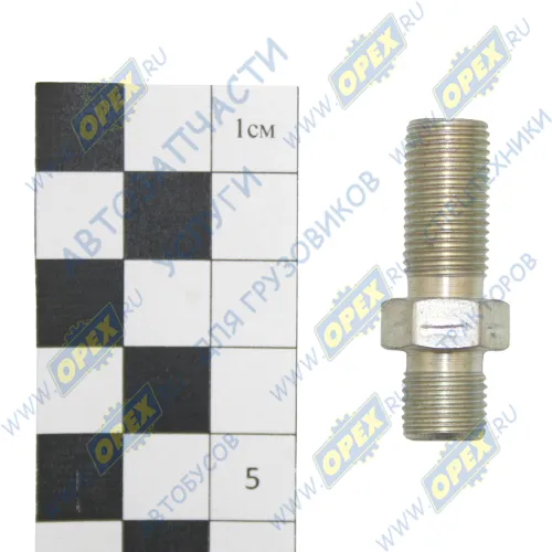 339396 Фитинг (штуцер) прямой; Рнаруж=М10х1/М10х1; К=13/14 L=36 Урал1