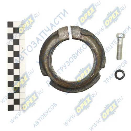 375-2918039 Гайка С/И М72х2 h=35 разрезная балансира в сборе с болтом Урал1