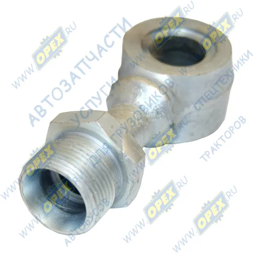 5557ЯХ-3408599 Фитинг Угольник поворотный Рнаруж=М24х1,5/под штуцер ф16 L-82 K=27 УРАЛ Урал