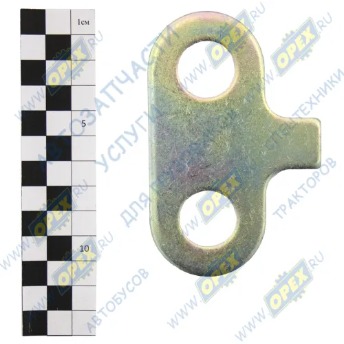 55571-3501144 Накладка осей 105х46х4,5; 2отв.ф22 с зубом Урал