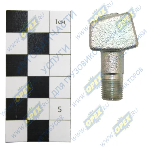 375-4225053-Б Фитинг Угольник Рнаруж=М10х1/Рвнутр=М10х1 L=41х22 подвода воздуха Урал1