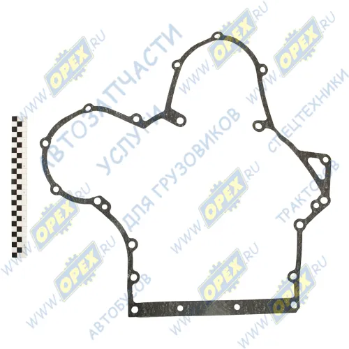 7406.1002316 Прокладка С/Ф; 9отв.ф13/10отв.ф11, картера агрегатов ДВС-740.51, 740.30, 740.31 УралАТИ