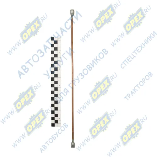 4320-3570162 Трубка (медь) ф5; L=400 Г=М10+К12М/Г=М10+К12 от пневмосигнала к крану УРТ