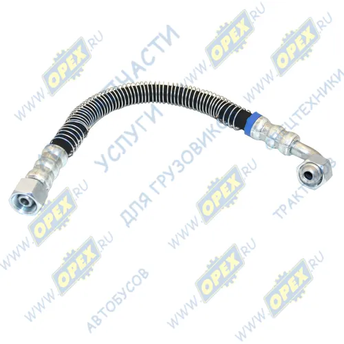 4322-3408678 Рукав ВД (шланг) в броне L=410 Г=М24+К30/Г=М24+К30 фитинг 90 град. УРТ