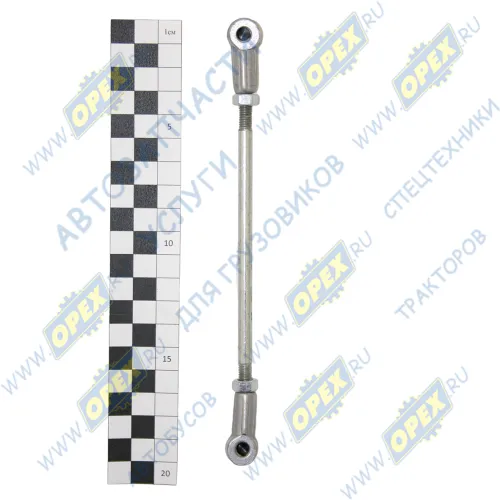 4320Х-5205400 Тяга ф6 L=190 с наконечниками, стеклоочистителя левая (короткая) УРТ1