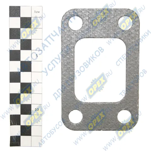 245-1008016Б Прокладка прямоуг. 72х112/ 4отв.ф13, выпуск.трубы (коллектора) (ТКР) GAZ on NEXT / PAZ Vector (EURO-4) [YAMZ-53441-20] ФРИТЕКС