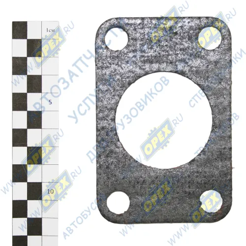 50-1008028 Прокладка (м/асбест) прямоуг. 77х115; фвнутр=54; 4отв.ф13, выпуск.трубы (коллектора) МТЗ ФРИТЕКС