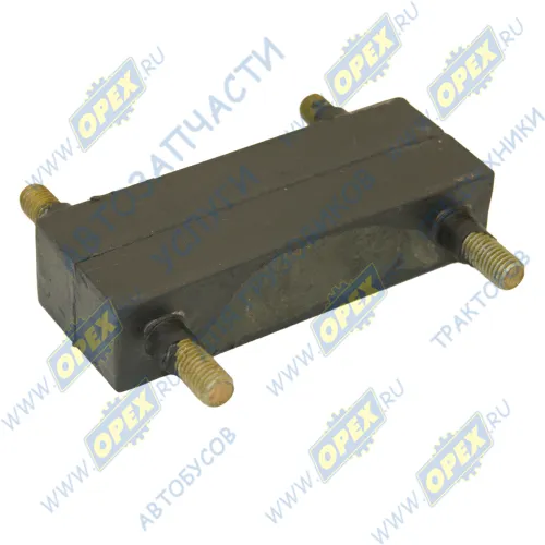 24-1001050-Б Подушка прямоуг. 45х120 h=30 в сборе со шпильками, задней опоры КПП Газель; (РТИ) ЧайковРТИ