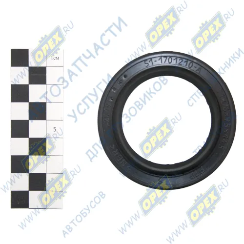 51-1701210 Сальник (манжета) 51х76х9,5/14,5 втор.вала КПП Г53/ПАЗ/УАЗ (0х0х15); (51х76х9,5/14,5) ЧайковРТИ1