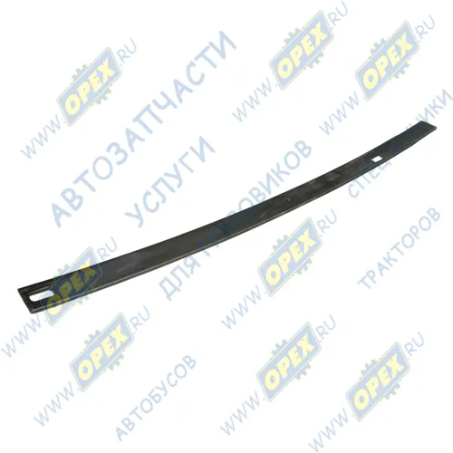 509-2912102-11 Лист №2 рессоры МАЗ задней (L=1845 мм., с прямоуг. отверстием) ЧМЗ