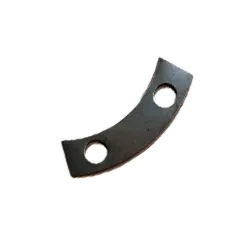 31318 Пластина (сталь) стопорная 128х28х1; 2отв.ф17 крепления болта борт.фрикциона, полукольцо ЧТЗ