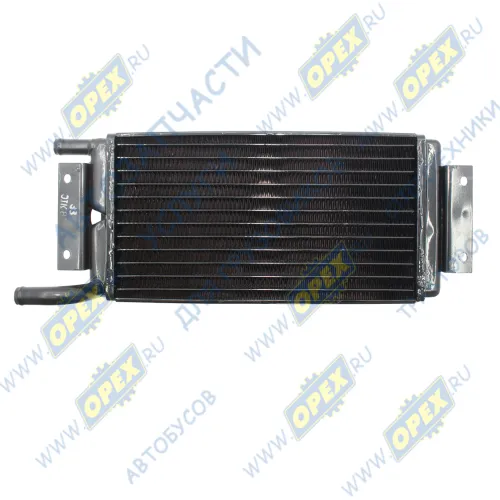 5320-8101060-04 Радиатор отопителя автобус НЕФАЗ 4-рядный; 4-рядн.медный без краника 385х180х90; 2 вых.ф18, 1 прямой/1 загнутый ШААЗ1