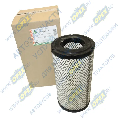 EKO-01.517/1 Фильтр воздушный (элемент) ЭФВ внешний/основной A=208 B=106 H=421 VOLVO L70 (1986-2021); C 21 630/3 ЭКОФИЛ