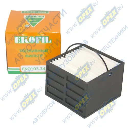 ЕКО-03.34 Фильтр топливный A=76 B=76 H=54 MAN L/M2000/TGL/TGM без подогрева MAN Bus (1970-2020), RVI LCV (1970-2020); PU 89 ЭКОФИЛ