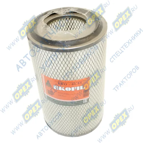 ЕКО-01.53 Фильтр воздушный (элемент) МАЗ-4370 с дном; ф120х230 h=393 ЭКОФИЛ