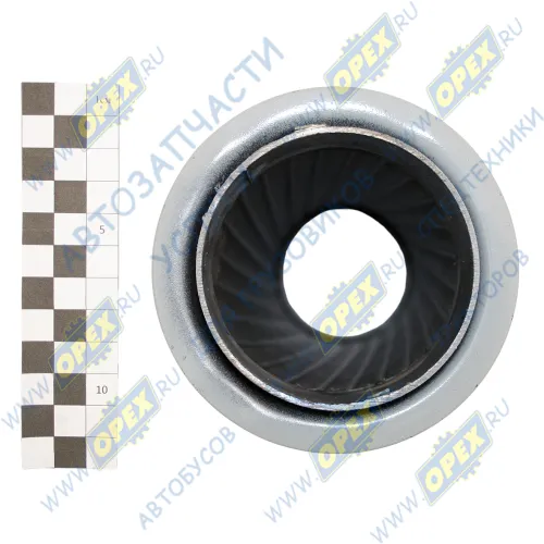 54115-1203012Э Рукав глушителя (металлорукав) L=360 ф80 2 квадр.фланца по 4отв. ф10 Евро-2,3 Элемент3