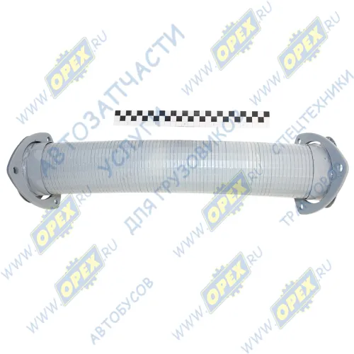 4308-1203012Э Рукав глушителя (металлорукав) L=340 ф97х126 фланец 3отв.ф10 КамАЗ (дв.Cummins) Евро-3 Элемент1