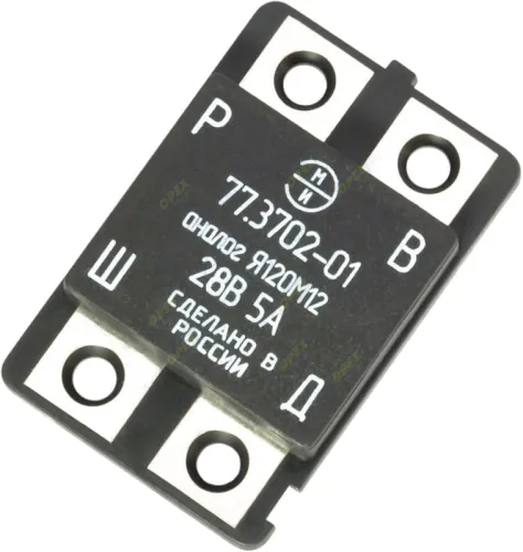 77.3702-01 Реле-регулятор (Я120М1) напряжения (таблетка) 28В 5А; 58х35х8 под болт, КамАЗ,МАЗ (ген.А125/13/,Г288,Г273В,65.3701,6522.3701,6562.3701,21.3771) ЭлМехИзмер