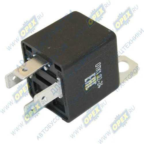 982.3777-10 Реле электромагнитное 12В 4 плоских клеммы с кронштейном ЭлМехИзмер