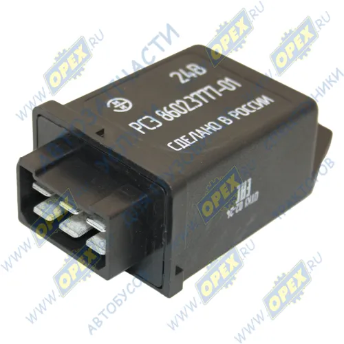 8602.3777-01 Реле стартера 24В; 42х70; 6 плоск.клемм, электронное КамАЗ ЕВРО-2 ан.4602.3787/8522.3777) ЭлМехИзмер