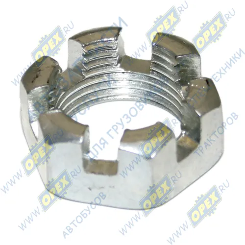 292917-П29 Гайка ГОСТ-5918 М20х1,5; h=13 К=27 (коронч.) хвостовика УАЗ, ГАЗ ЭТНА