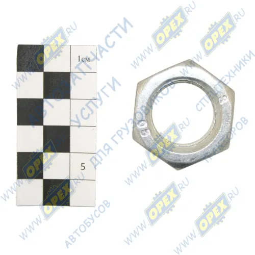 292968-П29 Гайка ГОСТ-5916 М24х1,5; h=10 К=36 (обычная) вала рулевого механизма ГАЗ-3302,3307,2705,3308,3309,Газон Некст (0х0х10) ЭТНА