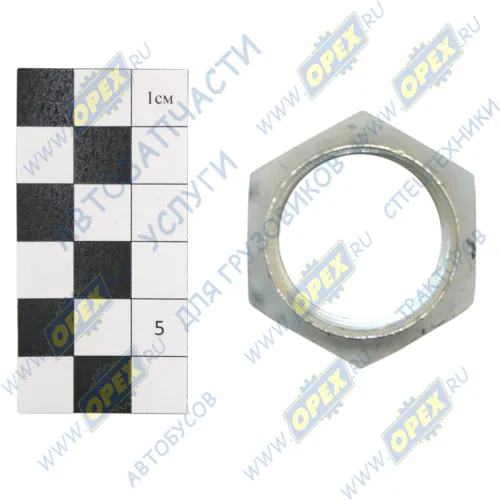 250717-П29 Гайка С/И М30х1,5 h=22 К=38 (левая резьба) крепления колеса ЭТНА1