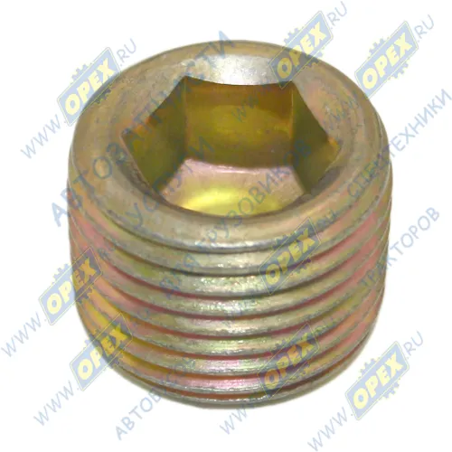 296576-П29 Пробка DIN906 коническая М22х1,75 h=15 под шестигр.13 сливная КПП и РЗМ КГ1/2" ост 2с98-3-73/ Газель ЭТНА