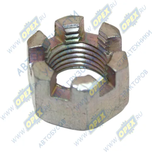 292816 Гайка ГОСТ-5918 М12х1,25; h=12 К=16/17 (коронч.) стойки стабилизатора ГАЗ-3110 ЭТНА