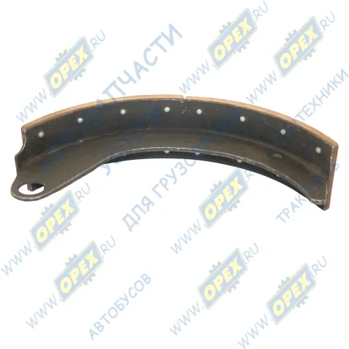 Ю66-3502030-2Ф Колодка тормозная задняя ГАЗ-66,3308 L=550; S=80 (340х82х190)1отв. без выреза; (накладка Фритекс) ЮККА1