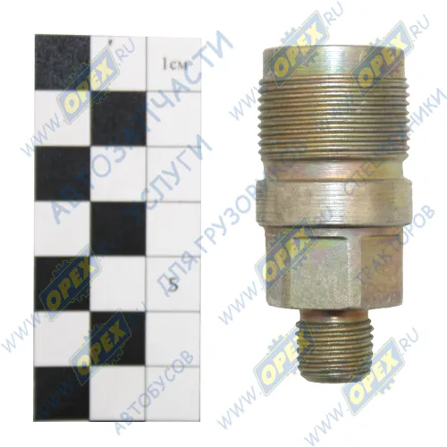 177.1111256 Фитинг С/И (штуцер) Рнар.=М14х1,5(конус)/Рнар.=М27х1,5 К=22 L=58 секции ЯМЗ-656,658 ТНВД ЯЗДА1