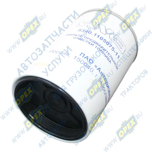 5340.1105075-11 Фильтр топливный сепаратора навинч. A=108 F= 80x3; G=1-14 UNS - 1B; H=150 без колбы PreLine PL270 ЯМЗ2