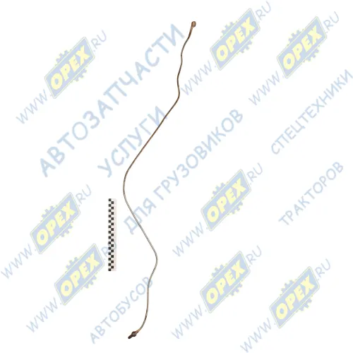 238-1104346-В Трубка (медь) ф6; L=1160 под 2 штуцера ф10+Ш=М10 С/И от форСунок ГБЦ до левой ГБ ЯМЗ1