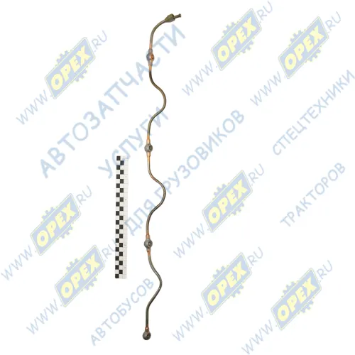 238-1104370-Б Трубка ф6; L=770 Г=М12+К14/кругл.ш10+3рукгл ш10 С/И дренаж. форсунок; (латунь) ЯМЗ1