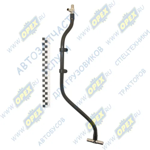 651.1104390 Трубка ПВХ ф15 L=600 Ш=М12х1,25/1xd=10/2xd=13 С/И отводящая рампы высокого давления ЯМЗ ЯМЗ1