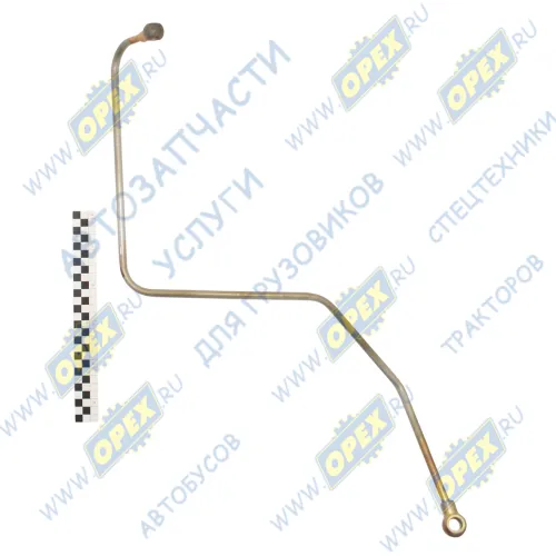 6581.1104422-10 Трубка (сталь) ф10; L=990 кругл.шт14/кругл.шт16 отводящая в сборе ТНВД ЕВРО-3 ЯМЗ1