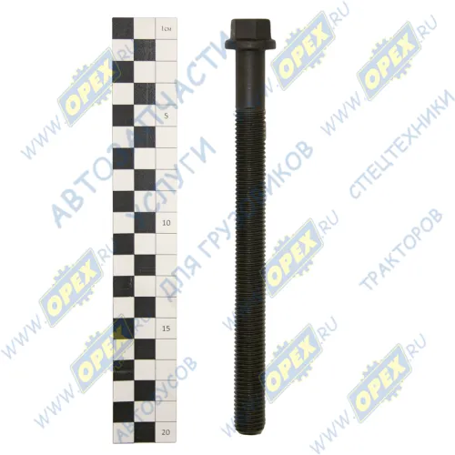 5340.1003016 Болт DIN6921 М15х180х2 Р=155 К=17 фланцевый, каленый, крепления головки цилиндров ЯМЗ